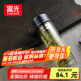 富光抗菌玻璃杯 双层高硼硅泡茶杯子茶水分离杯 办公水杯男女士330ml