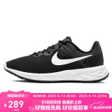 耐克NIKE女跑步鞋REVOLUTION6运动鞋DC3729-003黑35.5