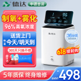 德达【中德合资】家用制氧机吸氧机老人氧气机非呼吸机仪家庭便携小型 高配带雾化款C1L[5年质保+雾化+遥控]