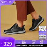 斯凯奇（Skechers）男鞋夏季商务皮鞋舒适板鞋透气软底轻便休闲鞋户外工作鞋210835