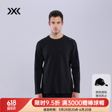 XBIONIC旷野华夫格长袖T恤男休闲上衣长袖t恤户外露营百搭通勤 24917N 暗夜黑 L