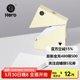Hero 咖啡滤纸手冲咖啡机滤网滴漏挂耳咖啡粉过滤杯兼v60滤纸 v01白色滤纸1-2杯份 50张