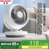 夏普（Sharp）电风扇/桌面空气循环扇/香薰小风扇/台式风扇/学生宿舍小型风扇多角度摇头轻音节能PJ-CA200B