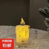 蜡烛灯浪漫结婚礼装饰用品创意生日布置求爱表白电子蜡烛小夜灯 中号5.5cm一个装