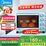 美的（Midea）【国家补贴】家用多功能电烤箱 25升 机械式操控 上下独立控温 专业烘焙易操作烘烤蛋糕面包PT2531