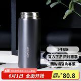 乐扣乐扣（LOCK&LOCK）憧憬弹跳保温杯316不锈钢男女学生便携保温保冷水杯子350ML黑色