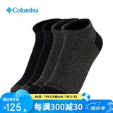 Columbia哥伦比亚袜子男女25春夏款运动袜透气休闲袜4双装 RCS631 AS3 L