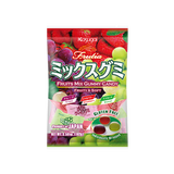 春日井（kasugai）日本进口休闲零食糖果紫葡萄+青葡萄+草莓味什锦软糖独立包装102g