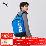 彪马（PUMA）户外通勤旅行大容量双肩背包男女学生书包电脑包074417 深蓝色-07 OSFA