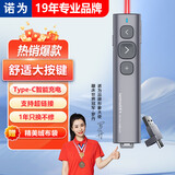 诺为 激光翻页笔 双接口教师用PPT投影笔激光翻页笔教鞭电子笔演讲笔 翻页器课件笔 黑色N95 Plus