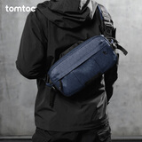 tomtoc机能斜挎包男士单肩包X-Pac休闲防泼水新款挎包Switch收纳背包T26 熟靛蓝（高性能X-Pac版） 5.5L