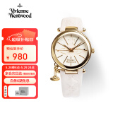 薇薇安·威斯特伍德（Vivienne Westwood）西太后女士手表金色欧美石英表生日礼物女情人节送女友VV006WHWH