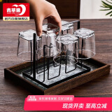 青苹果玻璃杯6只 加厚无铅洋酒杯鸡尾酒杯威士忌杯 啤酒杯水杯茶杯