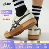 亚瑟士ASICS男鞋休闲鞋运动复古板鞋舒适耐磨帆布鞋 COURT TRAIL 米色/黑色 43.5