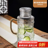 唯铭诺玻璃水壶耐高温冷水壶家用凉水壶复古泡茶养生花茶壶凉白开扎壶