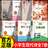 现代诗歌集精选小学生现代诗集四年级下册必读课外书 冰心繁星春水艾青诗选泰戈尔诗选徐志摩诗歌全集 4-5-6年级课外阅读书籍三四五六年级必读的课外书儿童文学 繁星.春水 小学生现代诗四年级 给孩子的诗 