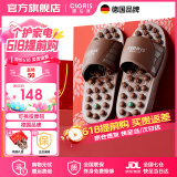 凯伦诗（CLORIS） 按摩鞋玉石按摩拖鞋保健鞋男女足底足疗鞋穴位养生室内家用防滑保健家居鞋 送妈妈 母亲节礼物 【M108旗舰款】4颗玉石+4颗托玛琳石+礼盒 L(43-46码)