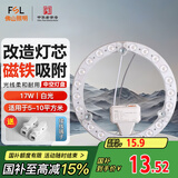 FSL佛山照明led灯盘灯具吸顶灯灯芯灯条替换灯盘白光17W 芯意
