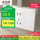 公牛（BULL）明装大板开关插座 G59系列 一开双控十孔开关插座 G59E636