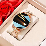 HUXIAVIM鸿蒙安卓系统watch苹果机IOS华强北为适用智能手表情侣运动心率血氧血压监测gt5商务腕表生日礼物 女款·四叶草 NFC+支付+海量表盘+健康监测 双表带+心率血压血氧睡眠监测