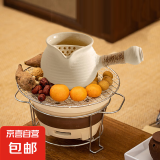 围炉煮茶罐罐茶煮茶器具陶壶煮茶壶家用烤茶罐煮奶茶罐烤火炉套装