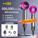 syouran无叶高速吹风机家用静享低音负离子大功率不伤发护发吹风筒华强北电吹风机吹头发家用男女士专用 玫红色【2025全新升级顶配】五风嘴礼盒装