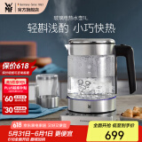 WMF福腾宝不锈钢 玻璃可调温电茶壶烧水壶保温茶壶电热水壶 1L