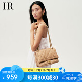 HR赫莲娜包包女包头层牛皮单间斜挎包女士菱格包生日礼物送女友