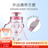 利其尔（Richell）儿童水杯宝宝学饮杯儿童吸管杯婴儿水杯带手柄防漏喝水喝奶杯透透 马戏团水杯 450ml 吸管型