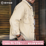 马登工装 美式复古灯芯绒二代夹克type2阿美咔叽翻领外套男春 亚麻色 S