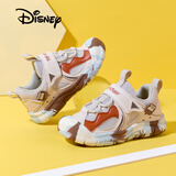 迪士尼（Disney）儿童运动鞋中小童校园休闲鞋透气耐磨时尚跑步童鞋 米灰  27 