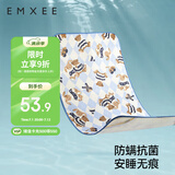 嫚熙（EMXEE）婴儿冰丝凉席夏季幼儿园透气吸汗宝宝床席子  小熊与兔100cm*56cm