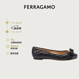 菲拉格慕（Ferragamo）女士Varina芭蕾舞平底鞋 0672100_1D _ 70 礼物送女友
