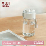 无印良品（MUJI）共聚酯 便携水杯 高颜值塑料杯运动水杯儿童水杯 透明 350ml