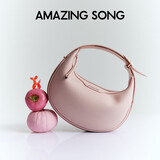 AMAZING SONG乙颂女包半月包小号牛皮单肩斜挎包原创设计师可爱小众月牙通勤包礼物