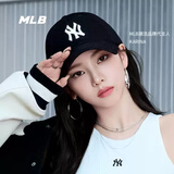 MLB官方 男女帽子2026夏季新款运动帽明星同款软顶棒球帽遮阳鸭舌帽 黑色/NY大标 均码 F