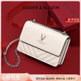 CUADEN KLLIATM轻奢包包女包一鹿有你新款单肩包女士斜挎包女生日礼物送女友老婆 【米白色】 2025高级感女生包实用走心送老婆妈妈长辈