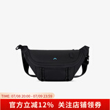 BAGSMART斜挎包潮牌男生胸包运动腰包骑行男士包包女饺子包挎包背包单肩包 经典黑
