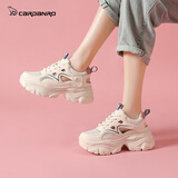 卡丹路老爹鞋女2025新款夏季鞋子女休闲网面透气运动女鞋厚底镂空凉鞋女