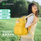 SHUKIKU果果蔬双肩包时尚旅游男女士超轻背包 香蕉仔 M+码