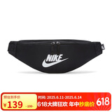 耐克（NIKE）男女腰包 单肩包斜挎包胸包休闲包DB0490-010 黑