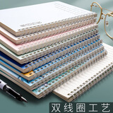 深柏利A5笔记本子小清新日记本办公记事本草稿本作业本会议记录本加厚笔记本 A5线圈本 随机1本