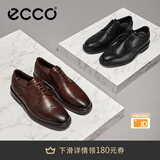 爱步（ECCO）皮鞋男 德比鞋皮鞋雕花布洛克皮鞋商务正装鞋男士男鞋 里斯622164 黑色62216401001 44