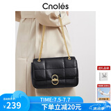 蔻一（Cnoles）斜挎包女士大容量百搭菱格小方包2025流行女生包包