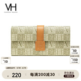VANESSA HOGAN VH女包牧格PVC钱夹时尚老花多卡位零钱包短款便携钱包卡包