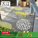 大江 入户门地垫 脚垫进户门进门防滑地垫80x110cm 落叶