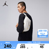 NIKE JORDAN 耐克AJ腰包男女运动胸包户外跑步手机收纳包 白色/白色/黑色 8/20【36*12*8cm 约3.5L】