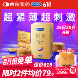杜蕾斯（durex） 避孕套 安全套 紧型超薄18只 小号 紧型量贩 套套 计生用品