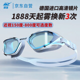 鲸鱼专业成人泳镜男女长效防雾泳镜防水护眼近视可选度数近视游泳眼镜