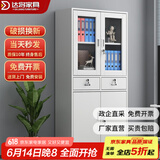 达将文件柜铁皮柜储物柜抽屉柜钢制办公柜资料柜玻璃柜档案柜凭证柜 二斗器文件柜 0.5mm